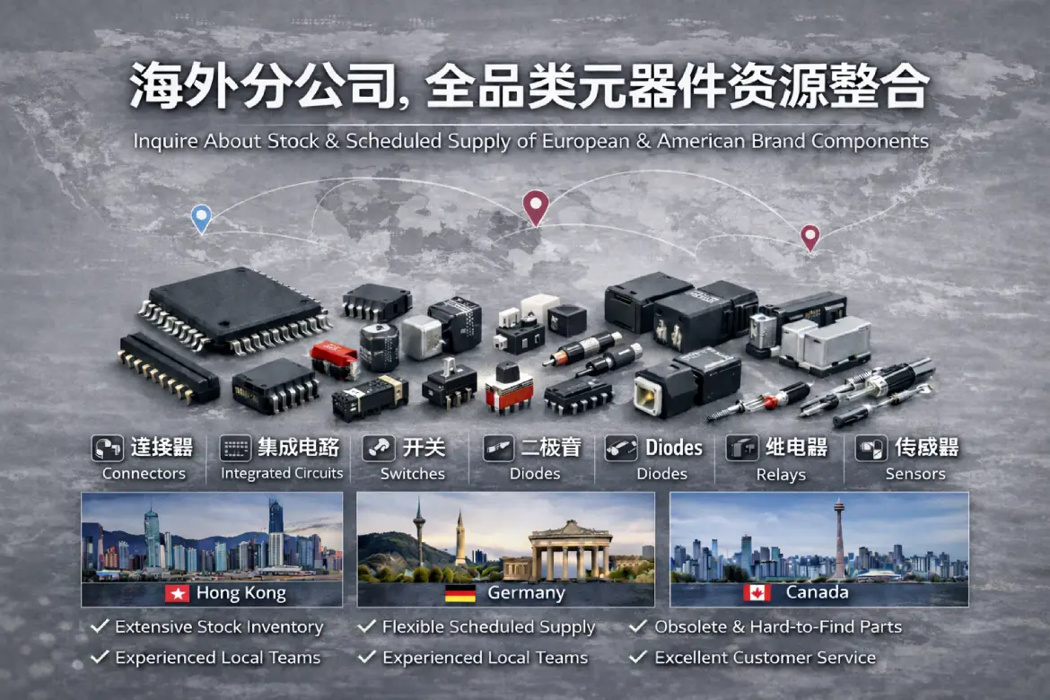 海外分公司,全品类元器件资源整合 海外分公司全品类电子元器件资源整合